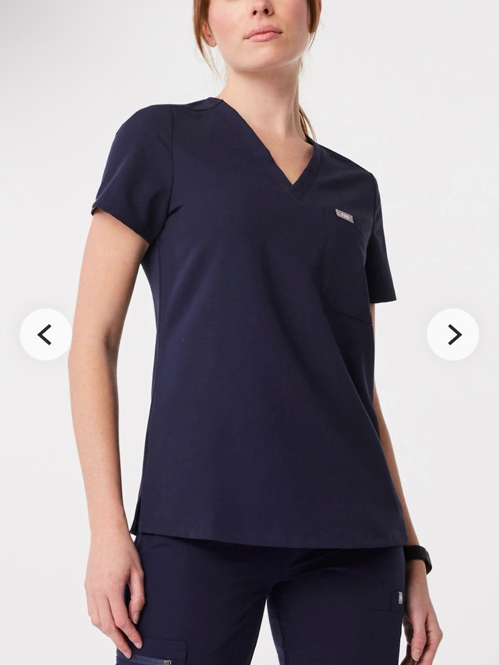 FIGS-Catarina Scrub Top-Navy Large/Petite